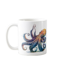 Octopus Imprimer Café Mug