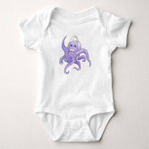 Octopus in a string bag baby bodysuit