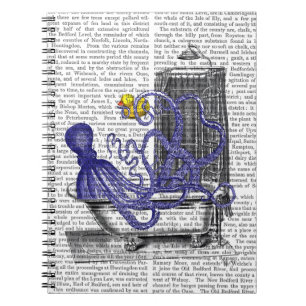 Octopus in Bath 2 Notebook