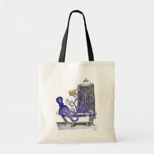 Octopus in Bath 2 Tote Bag