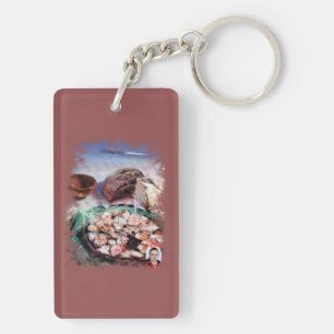 Octopus in Galician/Polbo á feira/Galician octopus Keychain