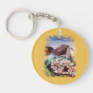 Octopus in Galician/Polbo á feira/Galician octopus Keychain
