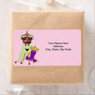 Octopus King Queen Labels