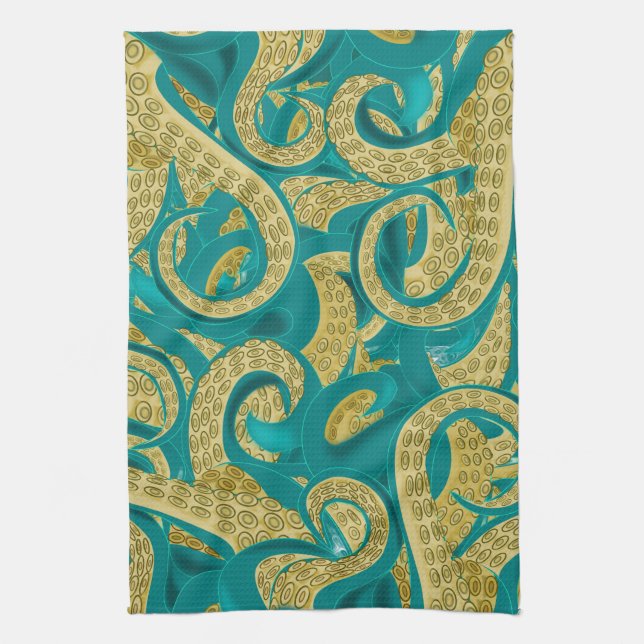 Octopus Kitchen Towel (Vertical)