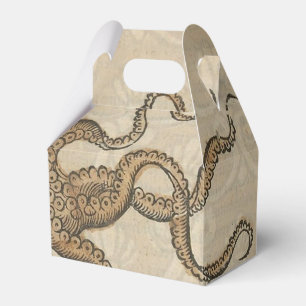 Octopus Kraken Antique Coastal Marine Wildlife Favor Box