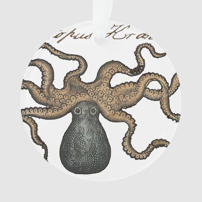 Octopus Kraken Illustration Vintage (devant)