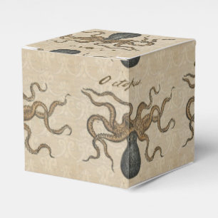 Octopus Kraken Vintage Illustration Favor Box