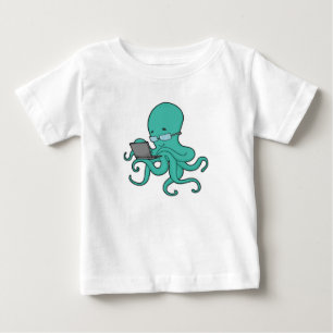 Octopus Laptop Baby T-Shirt