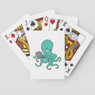 Octopus Laptop Playing Cards
