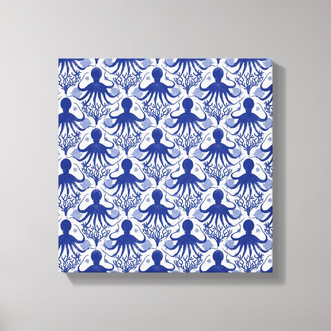 Octopus (light background) canvas print (Front)
