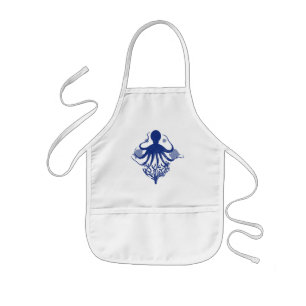 Octopus (light background) kids apron