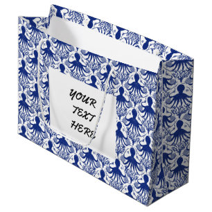 Octopus (light background) large gift bag