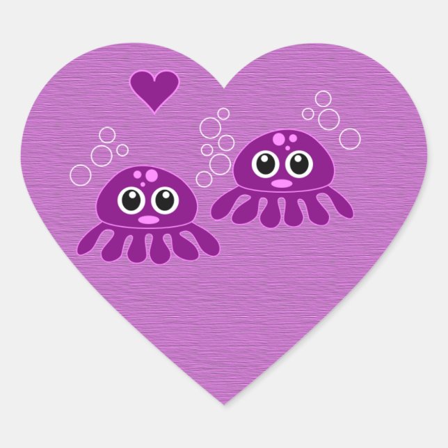 Octopus Love customizable stickers (Front)