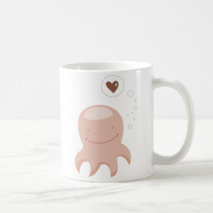Octopus Love Cute Cartoon Romantic Coffee Mug