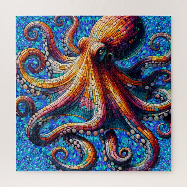 Octopus Mosaic Odyssey Jigsaw Puzzle (Vertical)