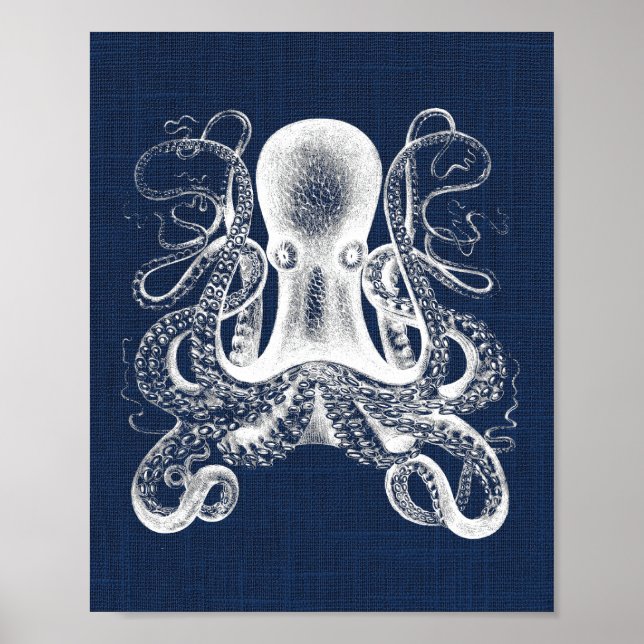 Octopus Nautical Print (Front)