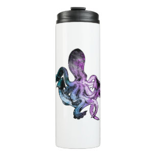 Octopus neon thermal tumbler