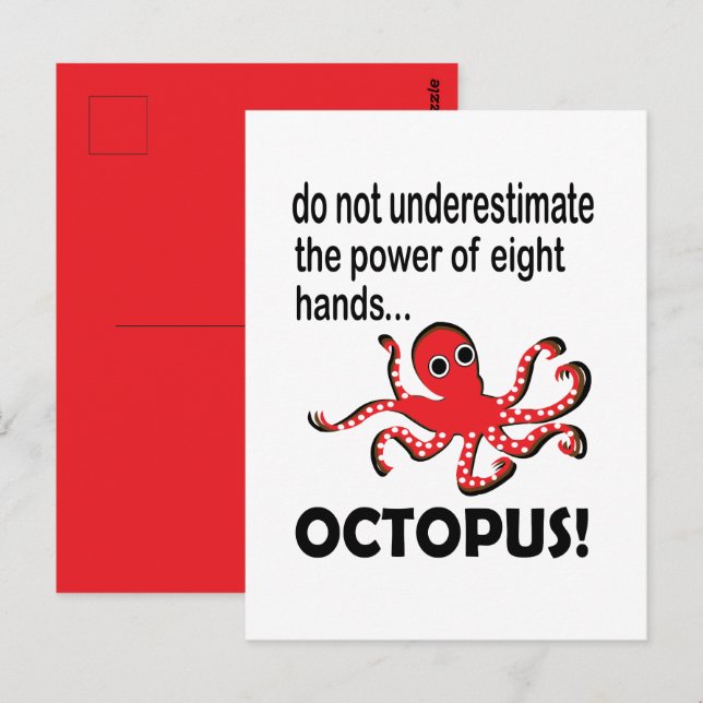 Octopus Ocean Animal Funny  Postcard (Front/Back)