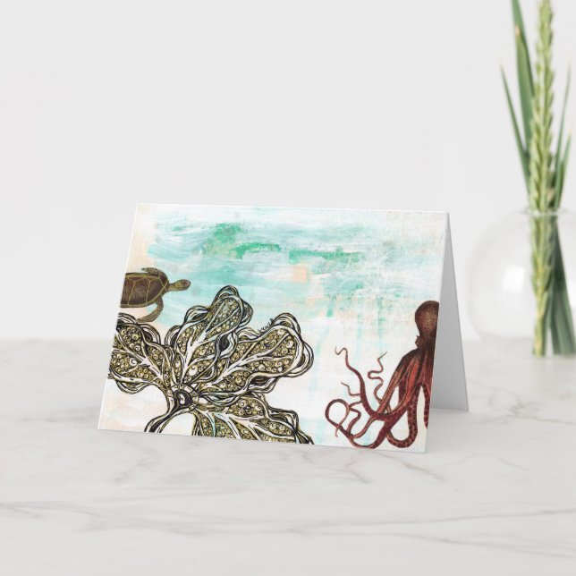 Octopus Ocean Card (Front)