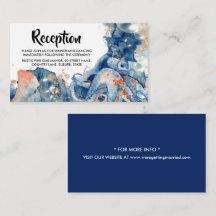 Octopus ocean creatures navy blue orange sea