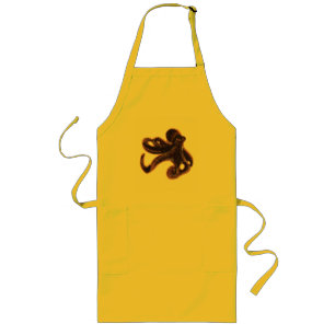 Octopus on Bear Long Apron