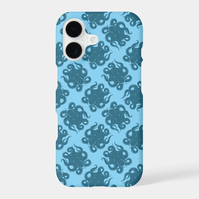 Octopus On Blue Pattern (Back)