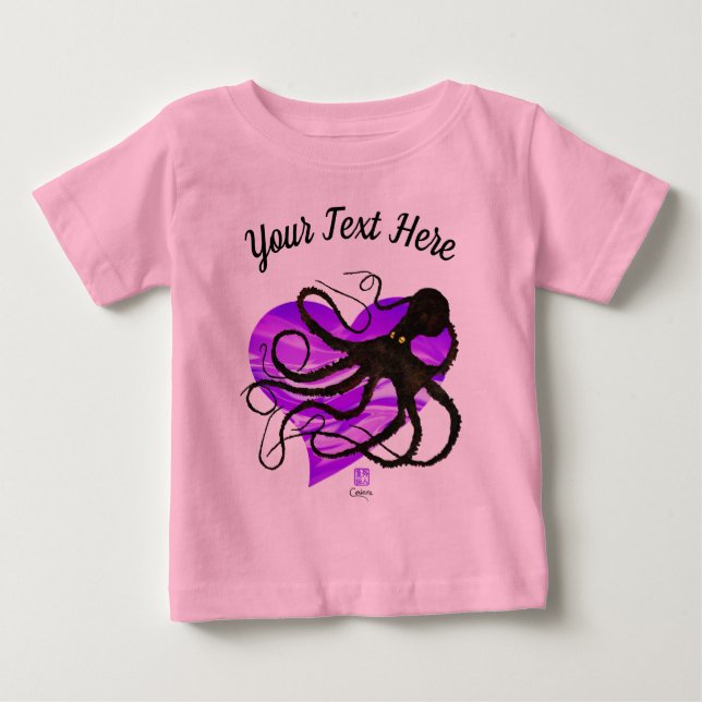 Octopus on Lavender ❤ - Tutu Bodysuit (Front)