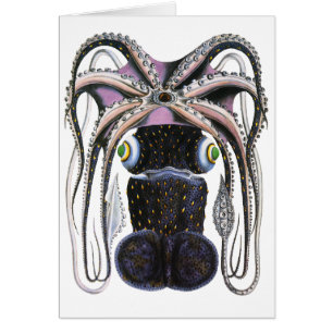 Octopus or Giant Squid, Vintage Marine Life Animal