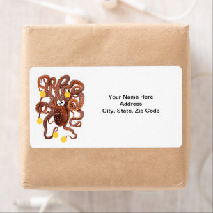 Octopus Oranges  Labels