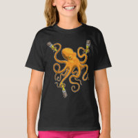 Octopus Painter Paint brush Painting