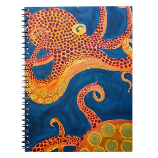 octopus painting notebook (Front)