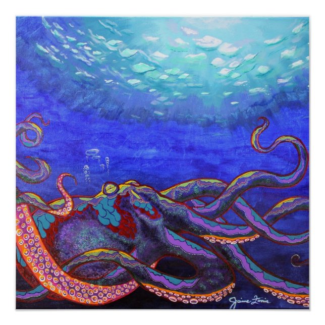 Octopus Painting Poster (Front)