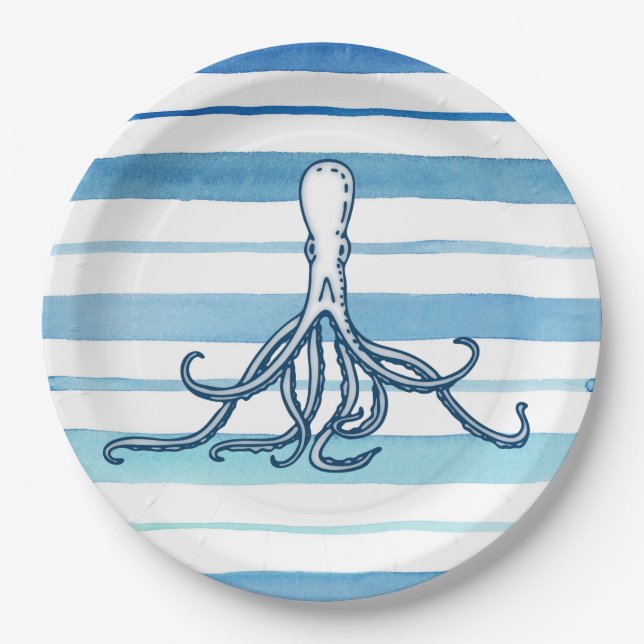 Octopus Paper Plate (Front)