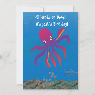 Octopus Party Invitation