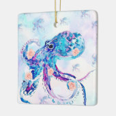 octopus pastel in dream ceramic ornament (Left)
