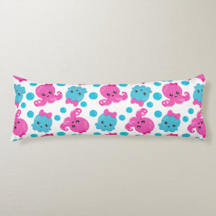 Octopus Pattern, Cute Octopus, Sea Animals Body Pillow