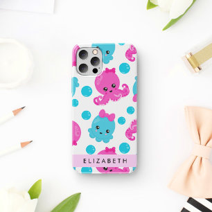 Octopus Pattern, Cute Octopus, Sea, Your Name iPhone 12 Pro Case