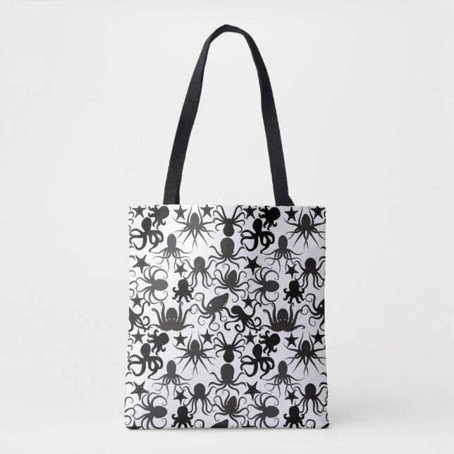 Octopus Pattern.w No BG Tote Bag (Front)