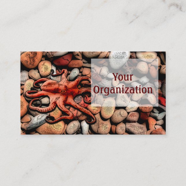 Octopus Pebbles Business Card (Front)