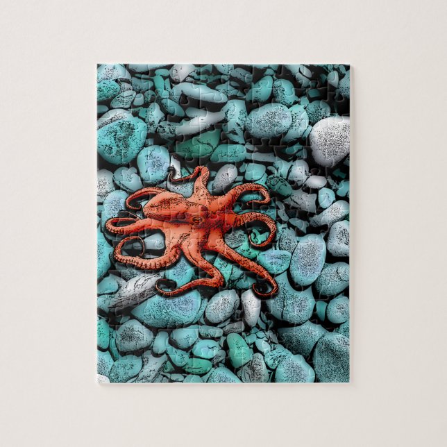 Octopus Pebbles Jigsaw Puzzle (Vertical)