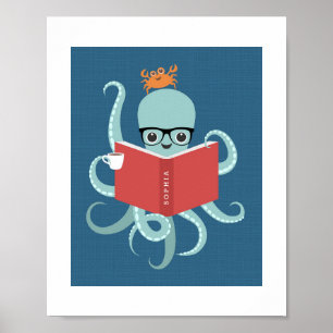 Octopus Personalized Poster Print
