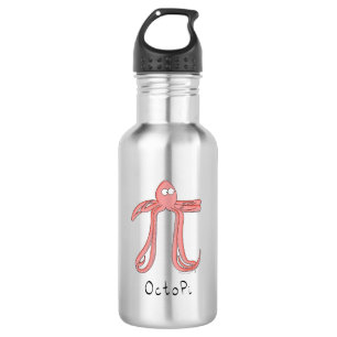 Octopus Pi Day Funny Cartoon 532 Ml Water Bottle