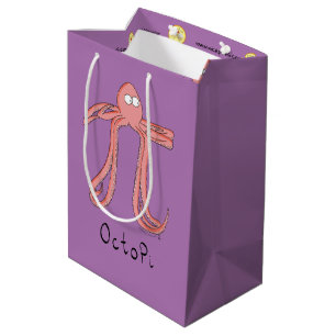 Octopus Pi Symbol Math Teacher Funny Medium Gift Bag