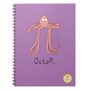Octopus Pi Symbol Math Teacher Funny Notebook