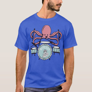 Octopus Playing Drums T-Shirt