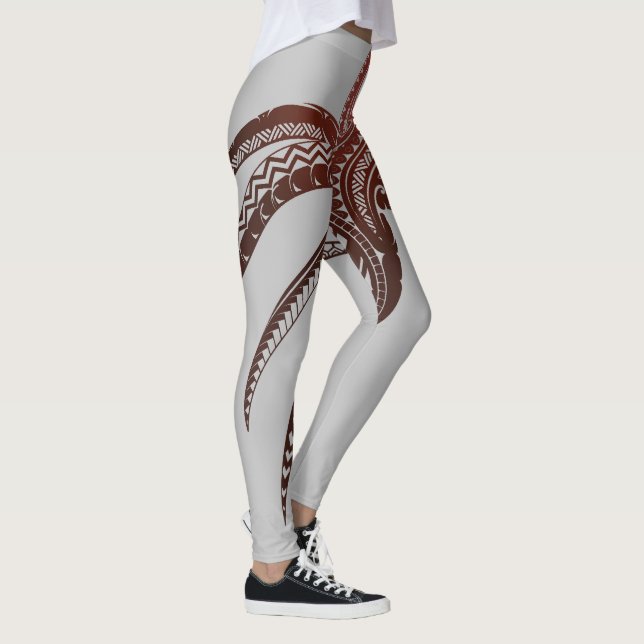 OCTOPUS POLYNESIAN TRIBAL LEGGINGS (Right)