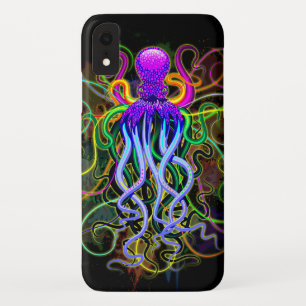 Octopus Psychedelic Luminescence iPhone XR Case
