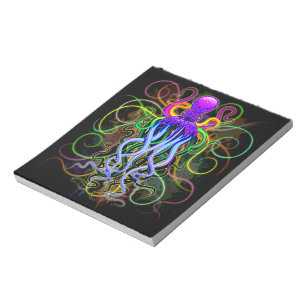 Octopus Psychedelic Luminescence Notepad