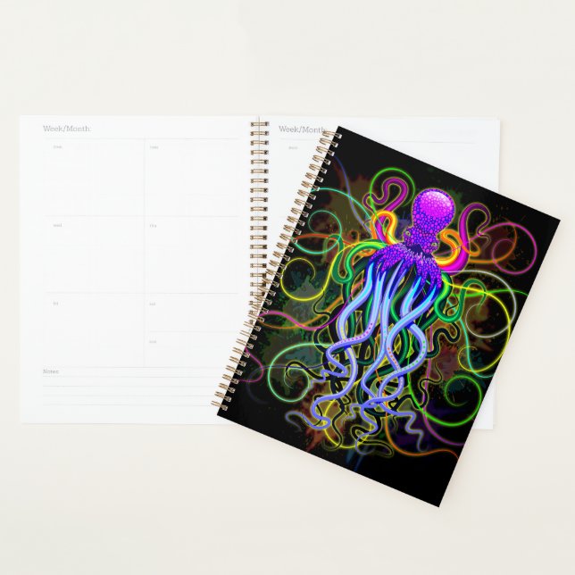 Octopus Psychedelic Luminescence Planner (Display)