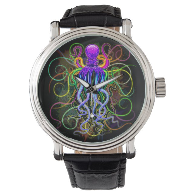 Octopus Psychedelic Luminescence Watch (Front)